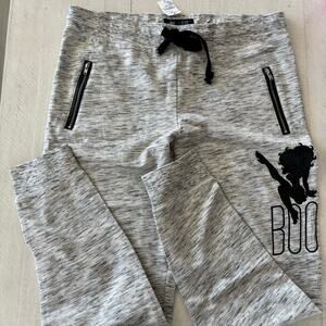 NWT Universal Studios Betty Boop Heather Grey Jogger sweatpants Size Large